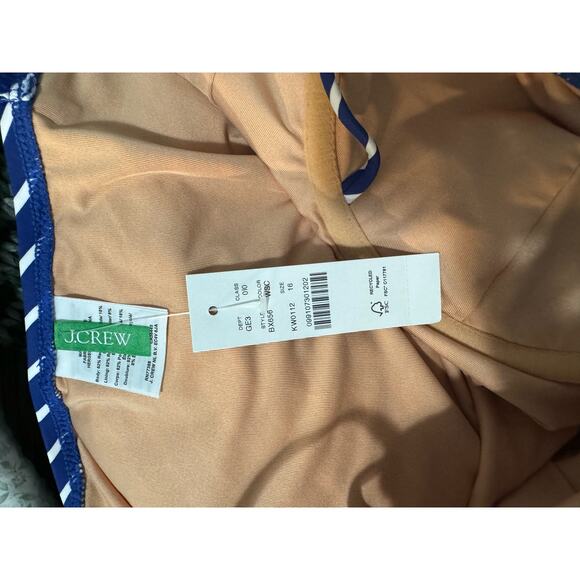 NWT Women’s J.Crew Nautical Balconette Underwire One-Piece Swimsuit size 16 - Picture 5 of 6